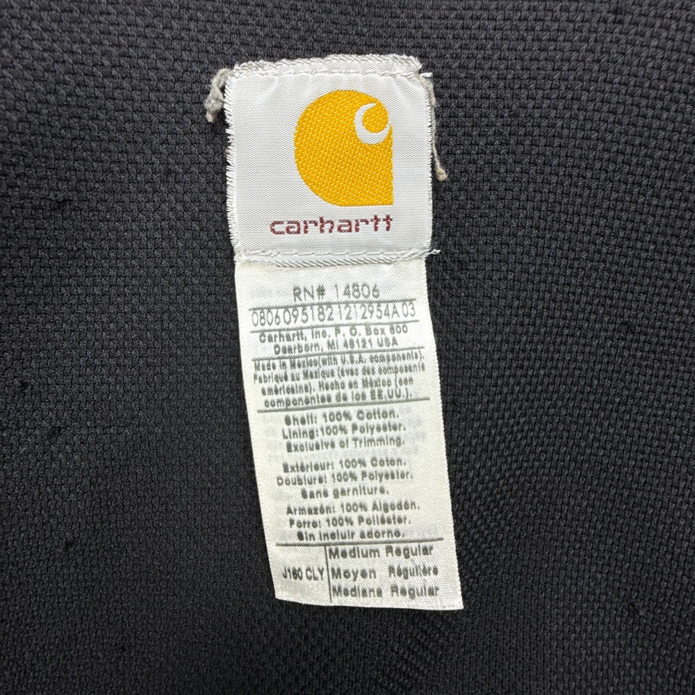 Carhartt Active Jacket Thermal Lined Mens Medium J160 CLY Clay Red Distressed - Picture 4 of 16